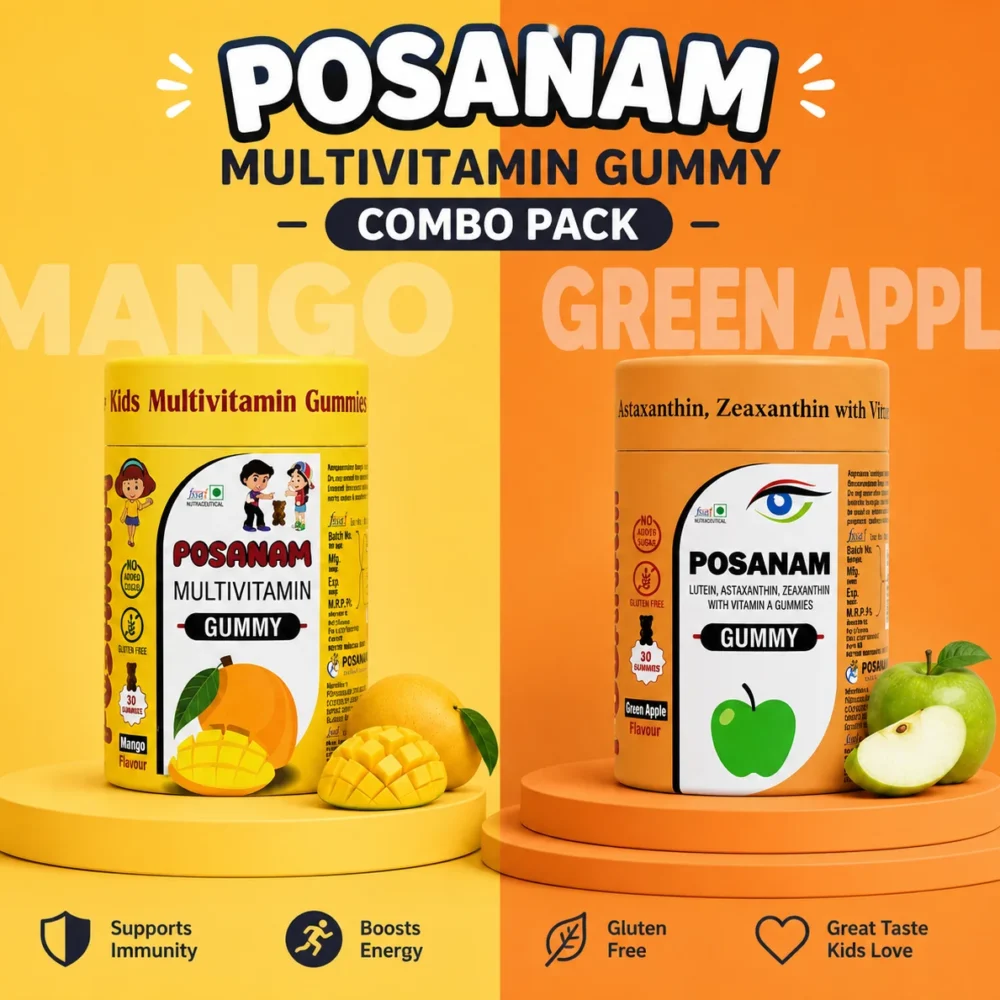 Kids Multivitamin Gummies + Lutein, Astaxanthin, Zeaxanthin with vitamin Gummies (Eye Care)