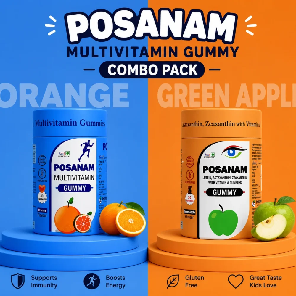 Men Multivitamin Gummies + Lutein, Astaxanthin, Zeaxanthin with vitamin Gummies (Eye Care)